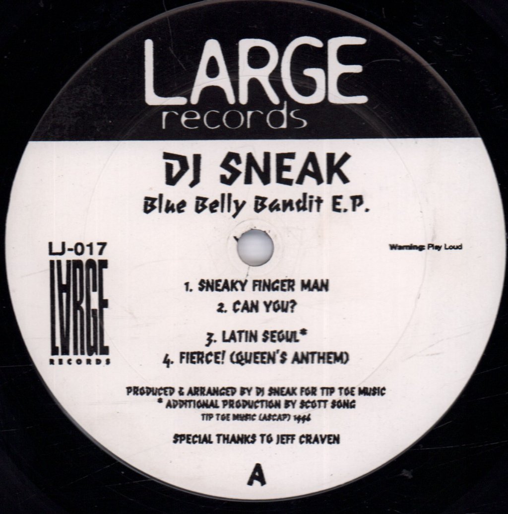 Dj Sneak - Blue Belly Bandit E.P. - 12 Inch