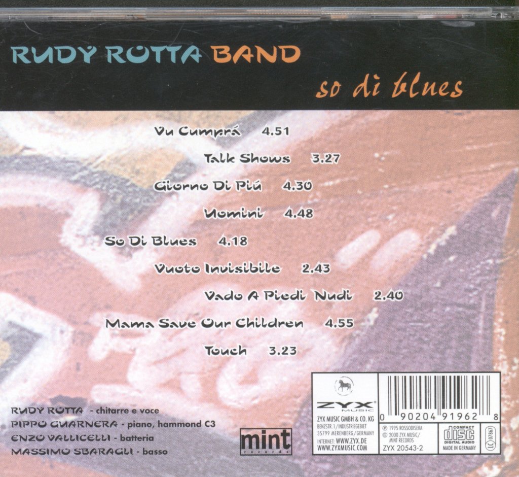 Rudy Rotta Band - So Di Blues - Cd