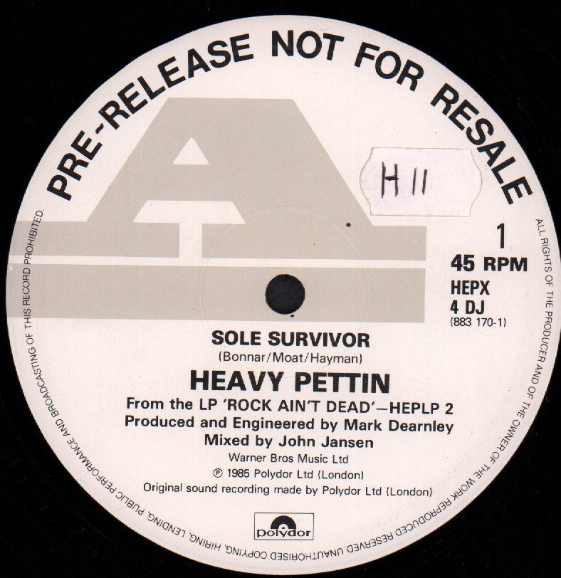 Heavy Pettin - Sole Survivor - 12 Inch