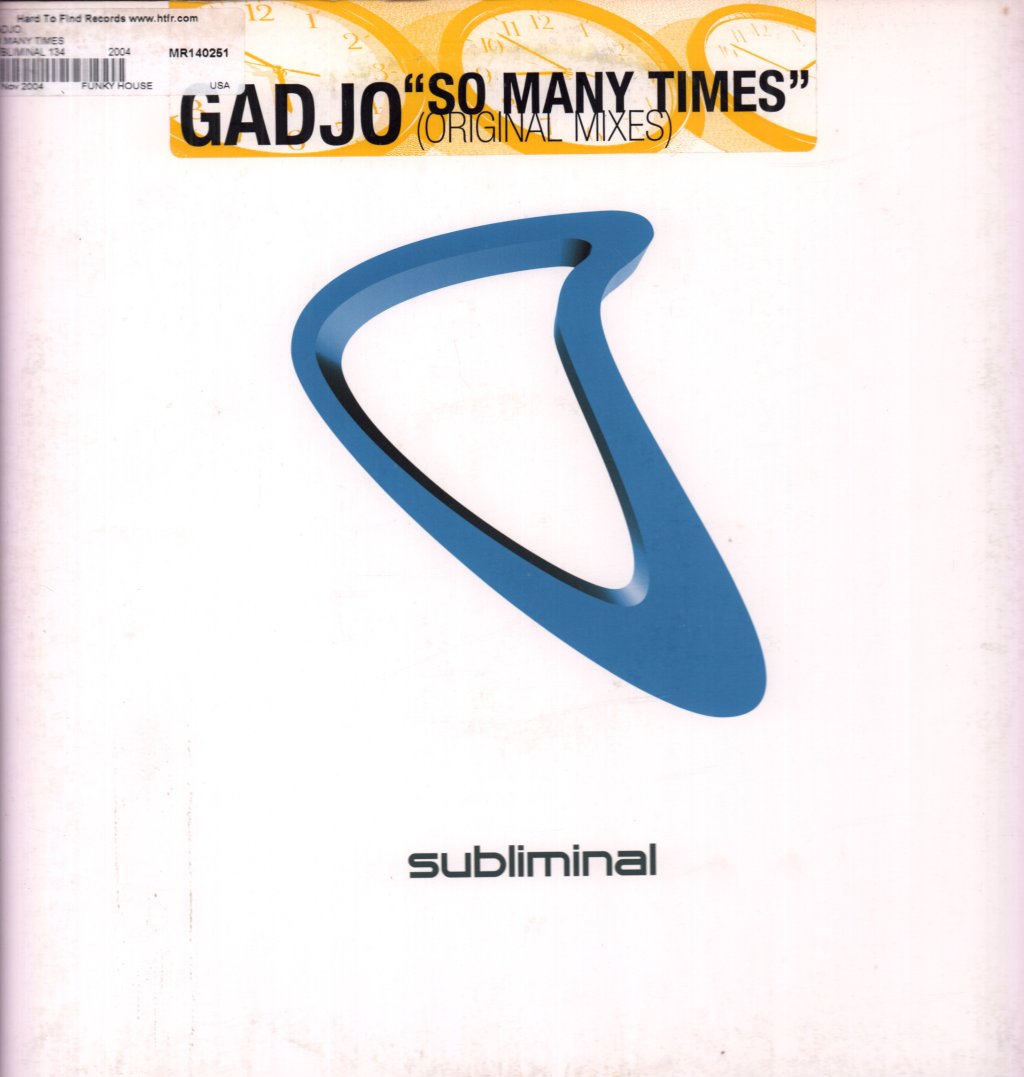Gadjo - So Many Times - 12 Inch