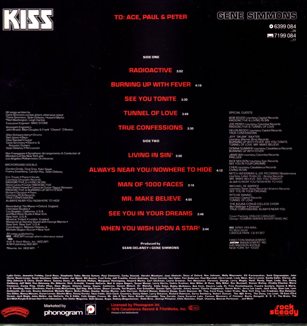 Gene Simmons (Kiss) - Solo Album - Lp