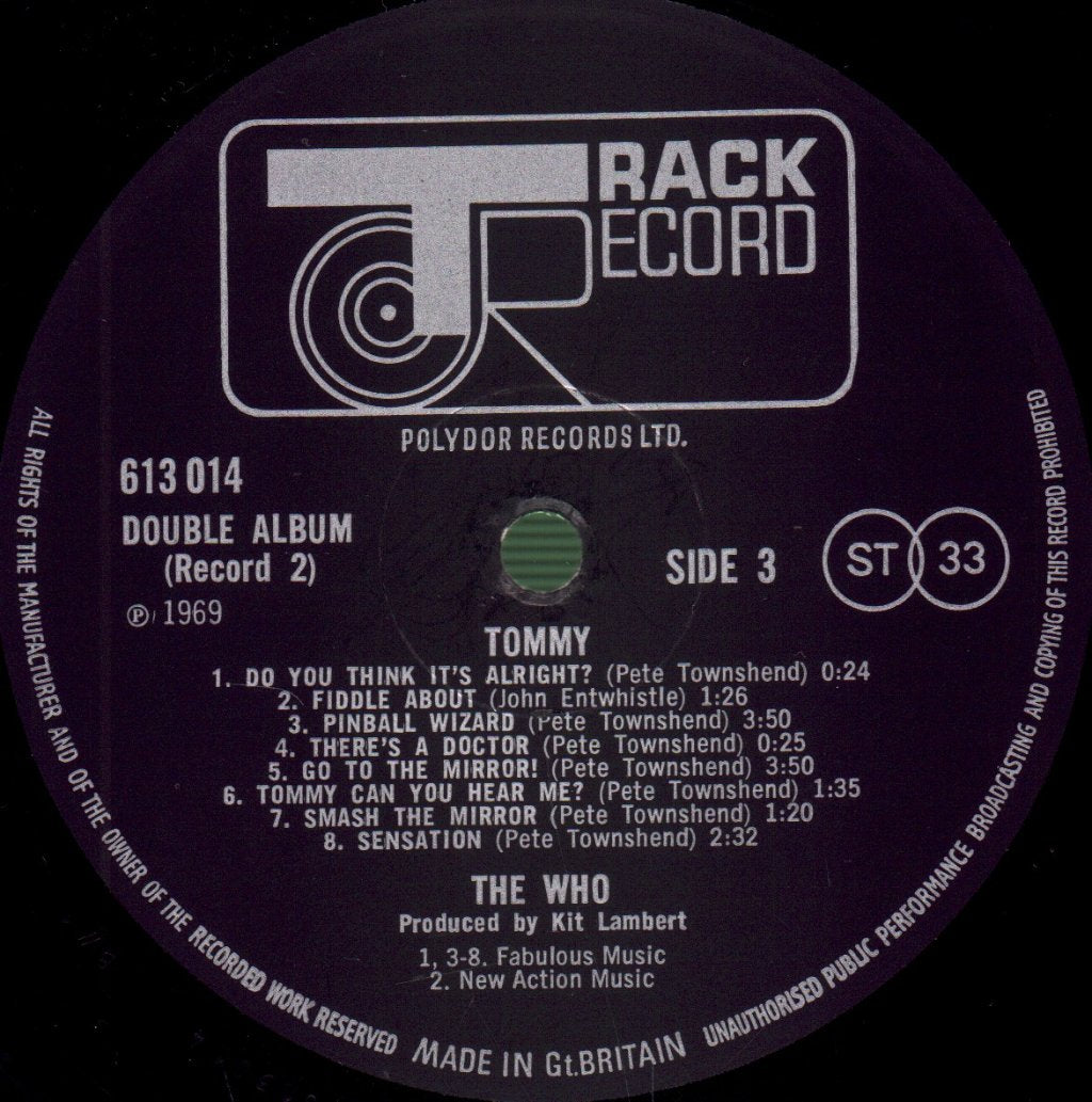 Who - Tommy - Double Lp