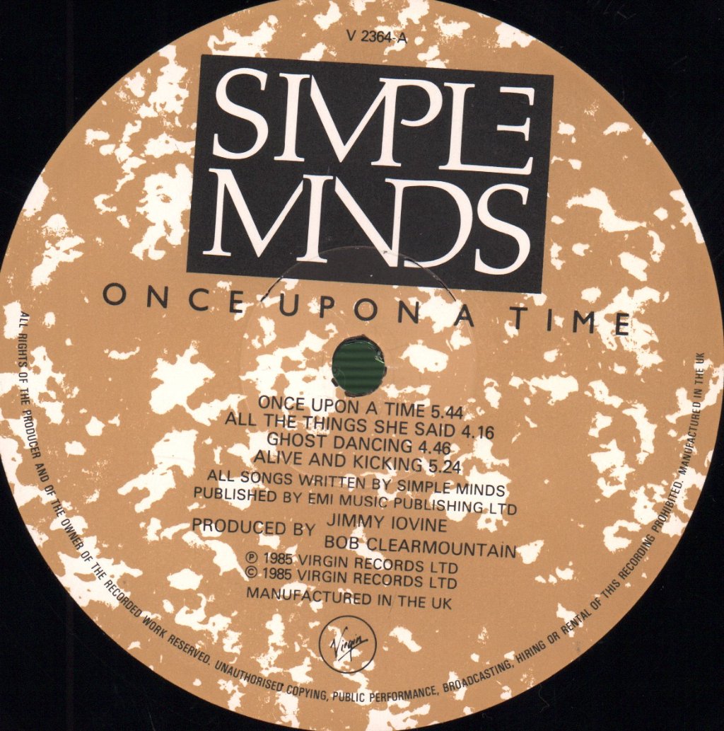 Simple Minds - Once Upon A Time - Lp