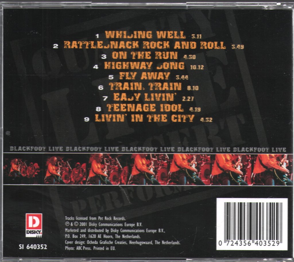 Blackfoot - On The Run (Quality Live Concert Performance) - Cd