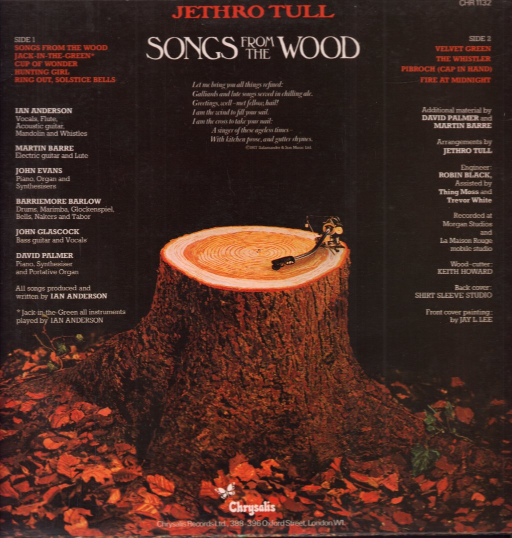 Jethro Tull - Songs From The Wood - Lp