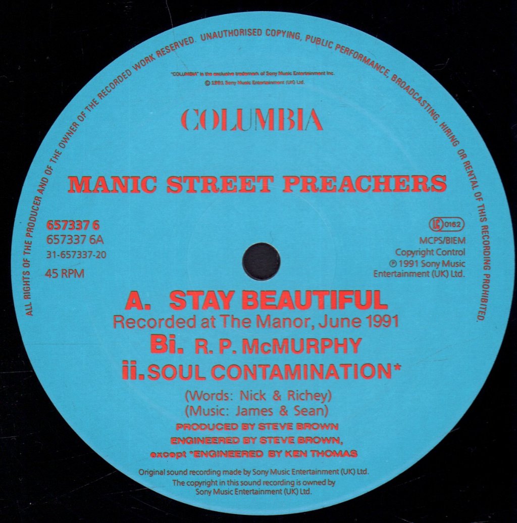 Manic Street Preachers - Stay Beautiful - 12 Inch