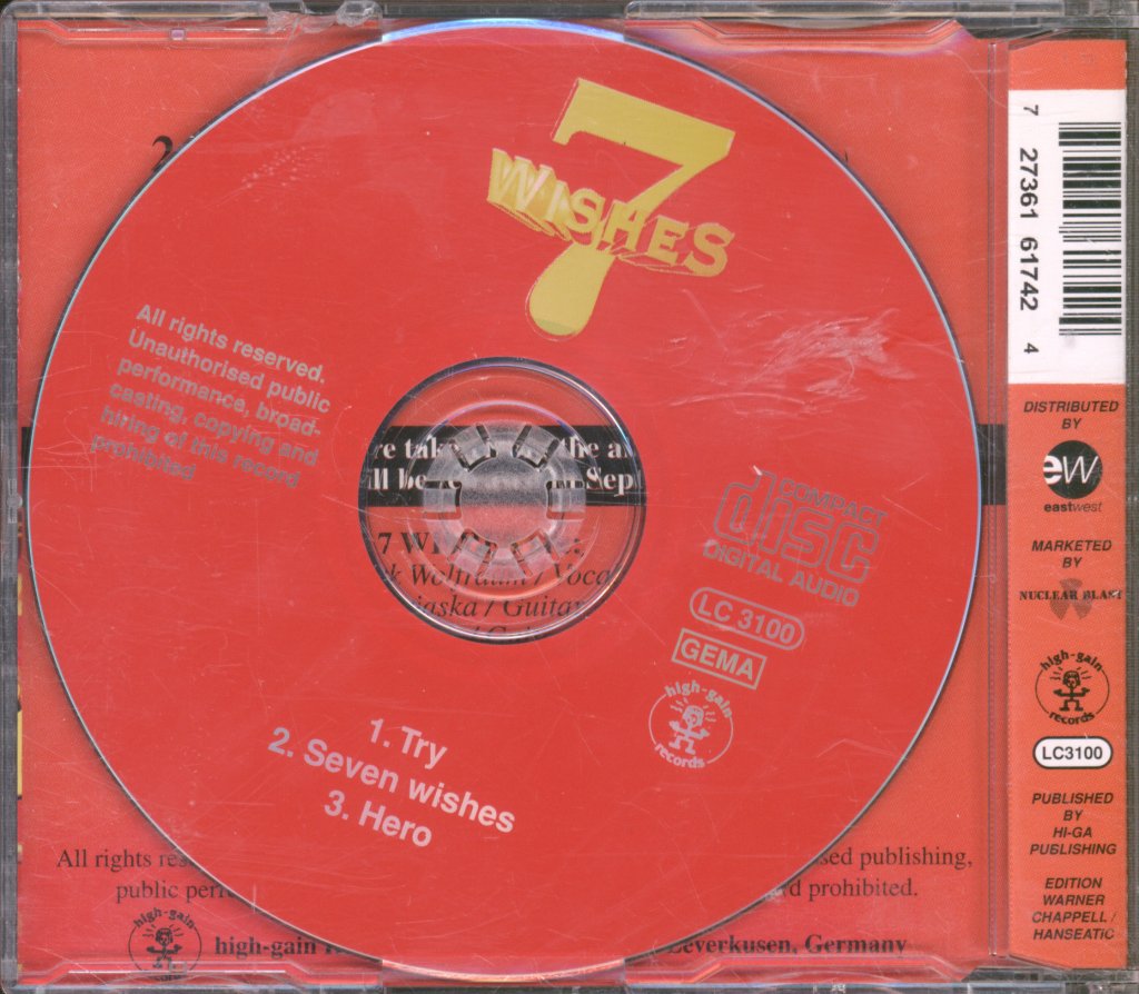 7 Wishes - Try - Cd