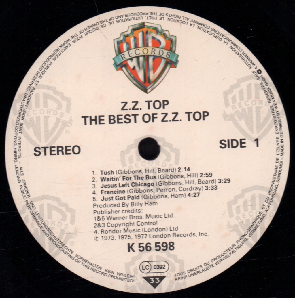 ZZ Top - Best Of - Lp