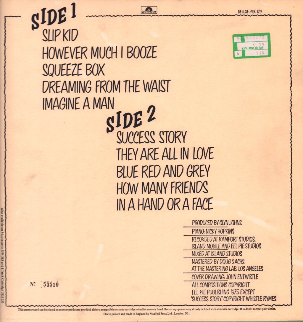 Who - Who By Numbers - Lp