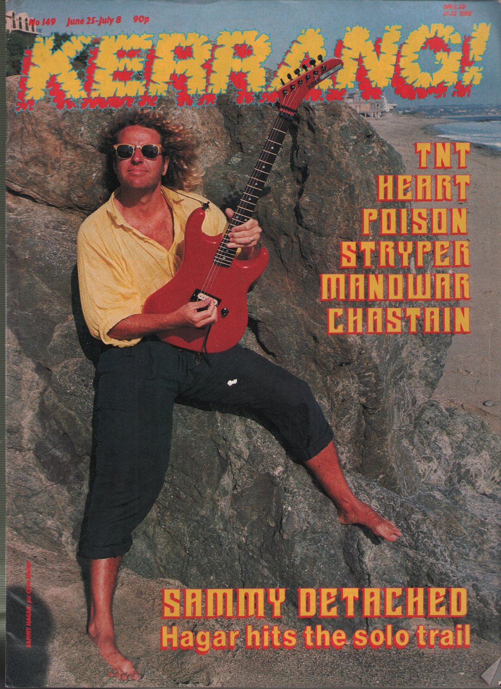 Sammy Hagar - Kerrang 149 - Magazine