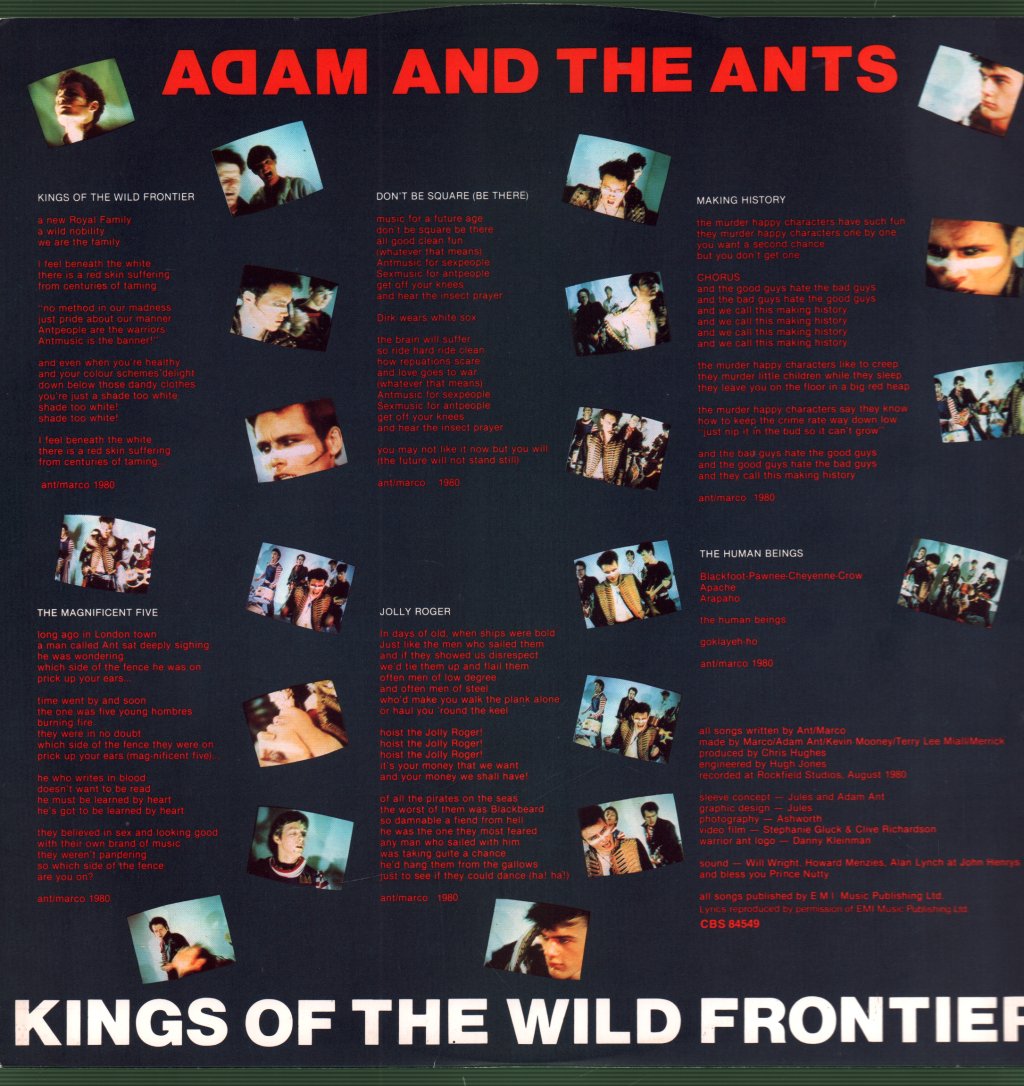 Adam And The Ants - Kings Of The Wild Frontier - Lp