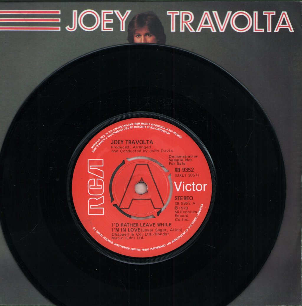 Joey Travolta - I'd Rather Leave When I'm In Love - 7 Inch