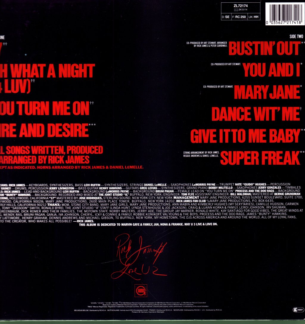 Rick James - Reflections - All The Great Hits - Lp