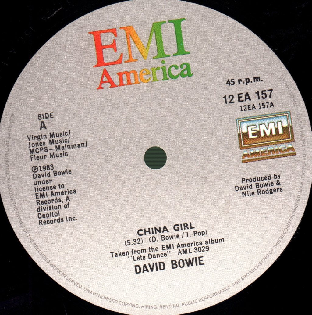 David Bowie - China Girl - 12 Inch