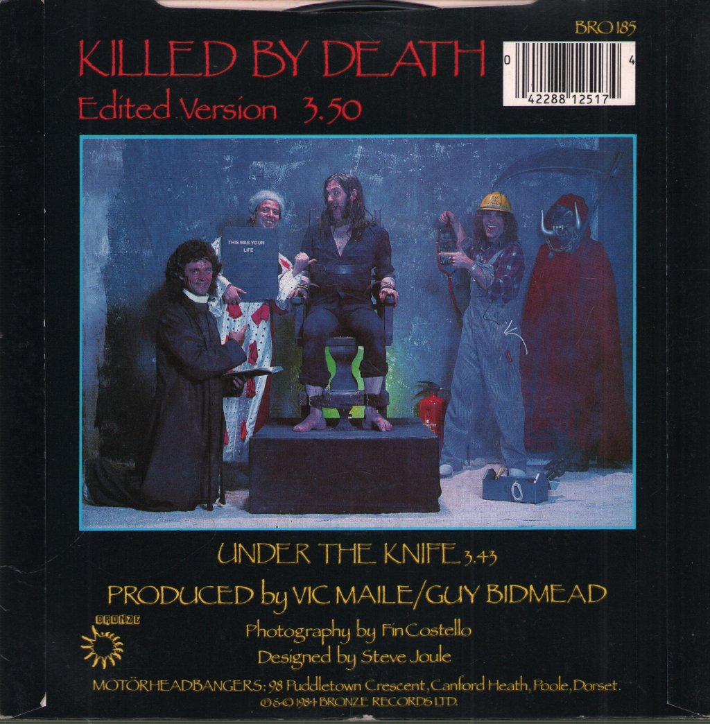 Motorhead - Killed By Death - 7 Inch
