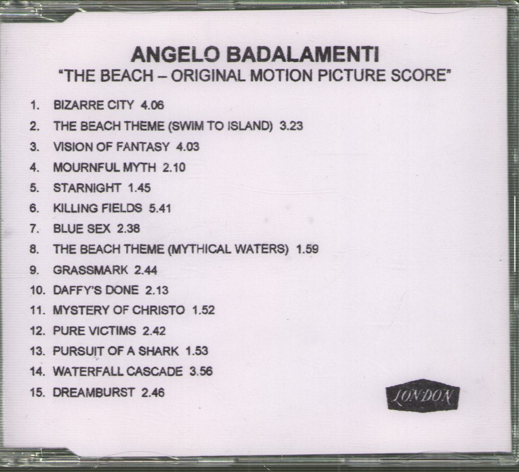 Angelo Badalamenti - Beach (Original Motion Picture Score) - Cdr