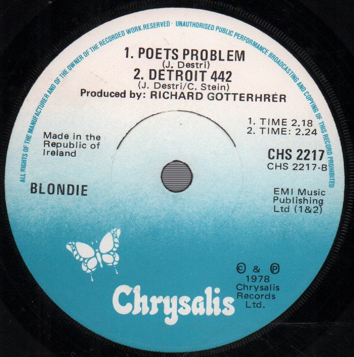 Blondie - Presence Dear - 7 Inch