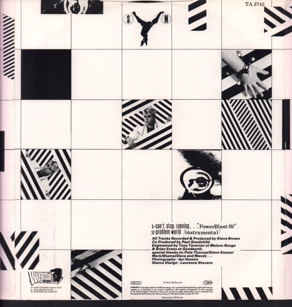 Space Monkey - Can't Stop Running - 12 Inch
