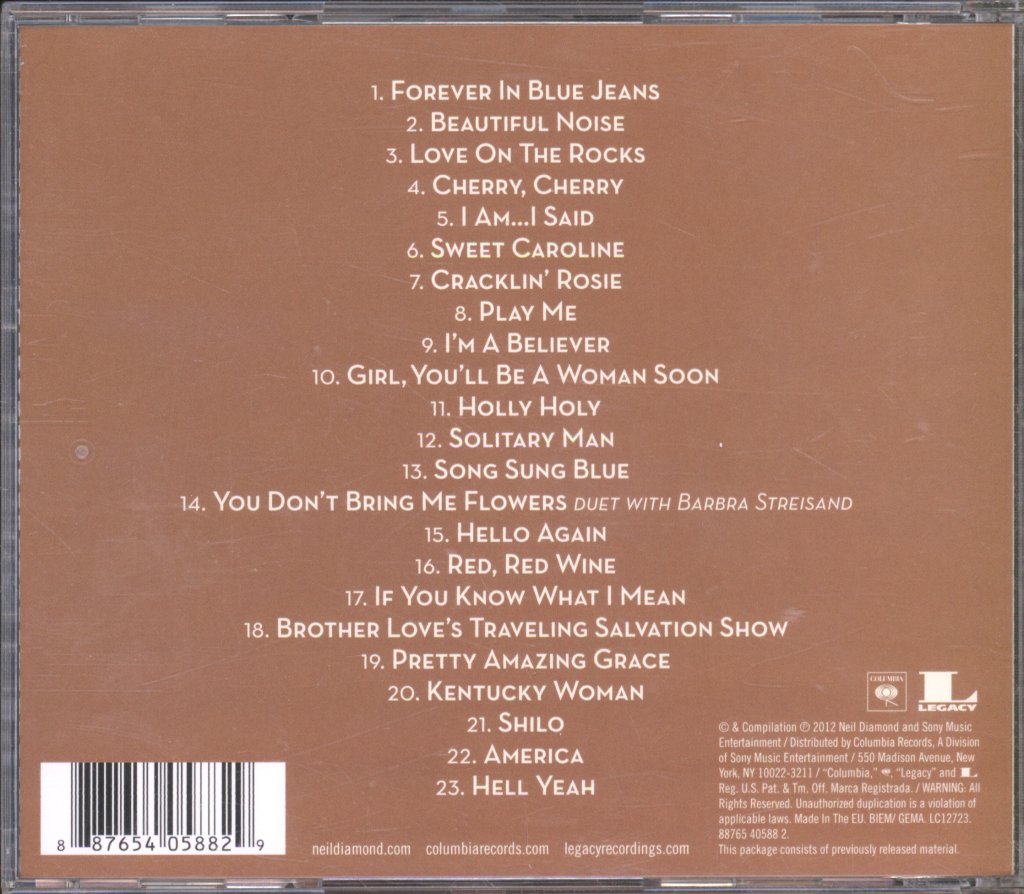 Neil Diamond - Very Best Of Neil Diamond (The Original Studio Recordings) - Cd