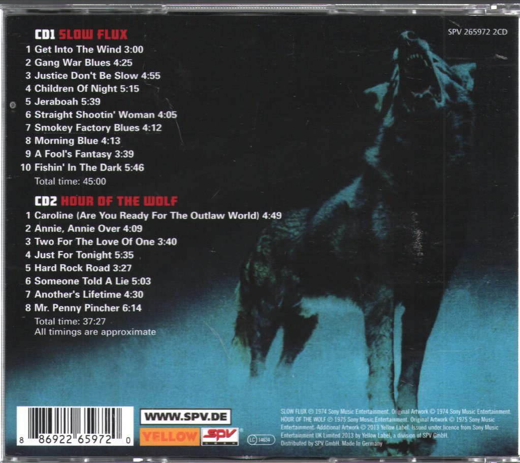 Steppenwolf - Slow Flux/Hour Of The Wolf - Double Cd