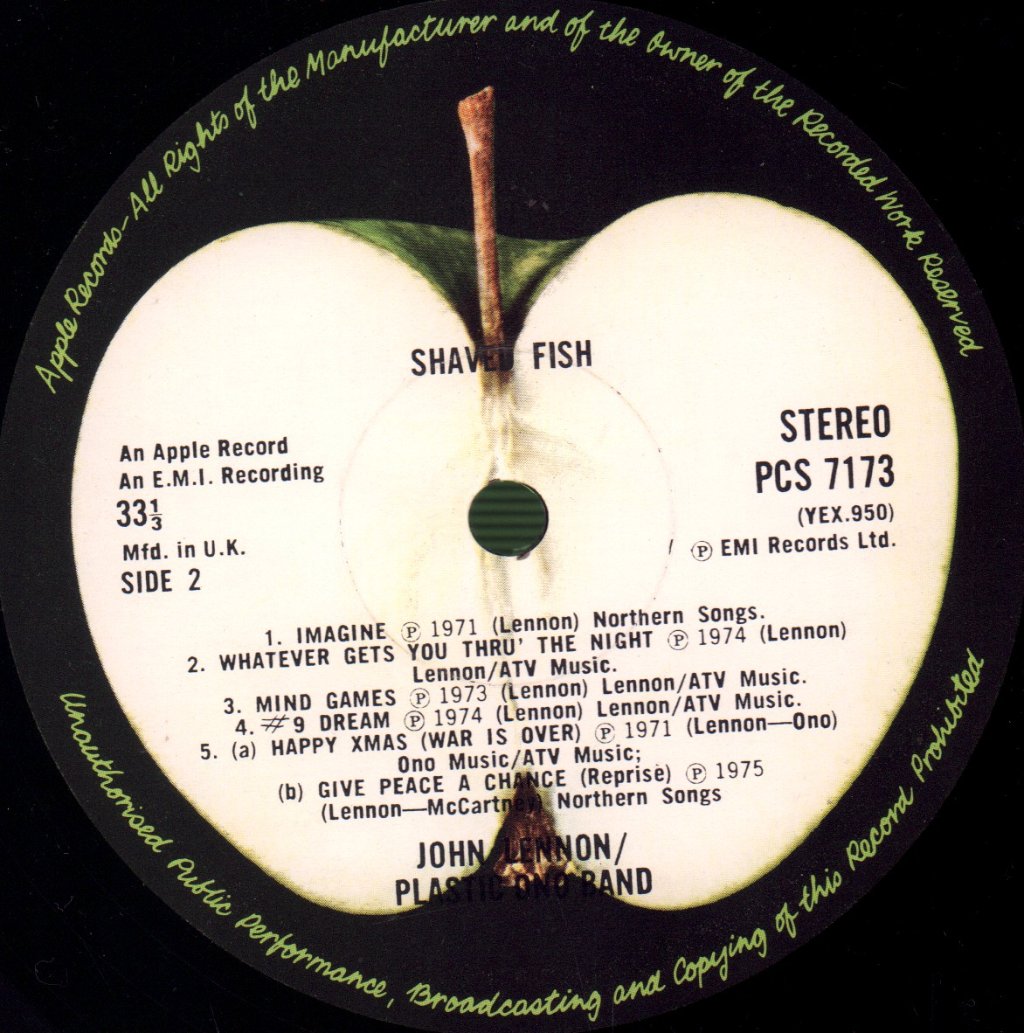 John Lennon - Shaved Fish - Lp