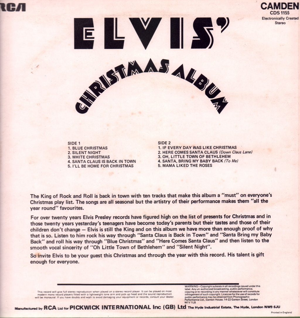 Elvis Presley - Christmas Album - Lp