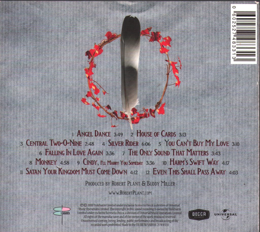 Robert Plant - Band Of Joy - Cd