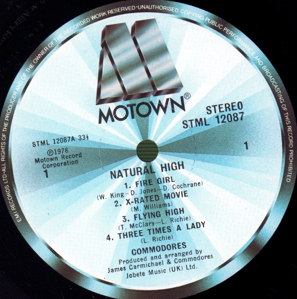Commodores - Natural High - Lp