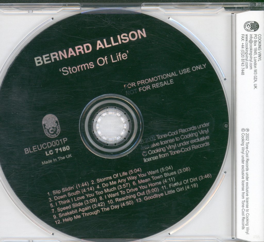 Bernard Allison - Storms Of Life - Cd