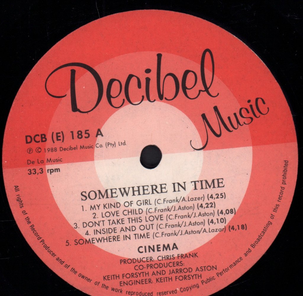 Cinema - Somewhere In Time - Lp