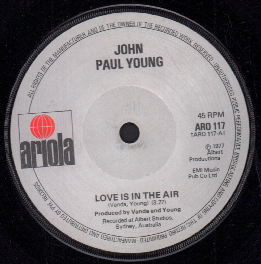 John Paul Young - Love Is In The Air - 7 Inch