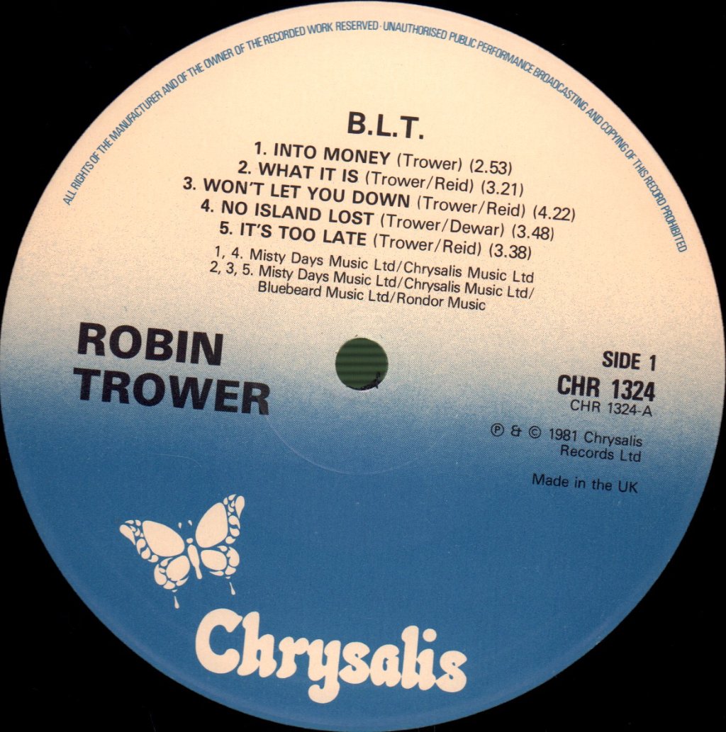 Jack Bruce / Bill Lordan / Robin Trower - Blt - Lp