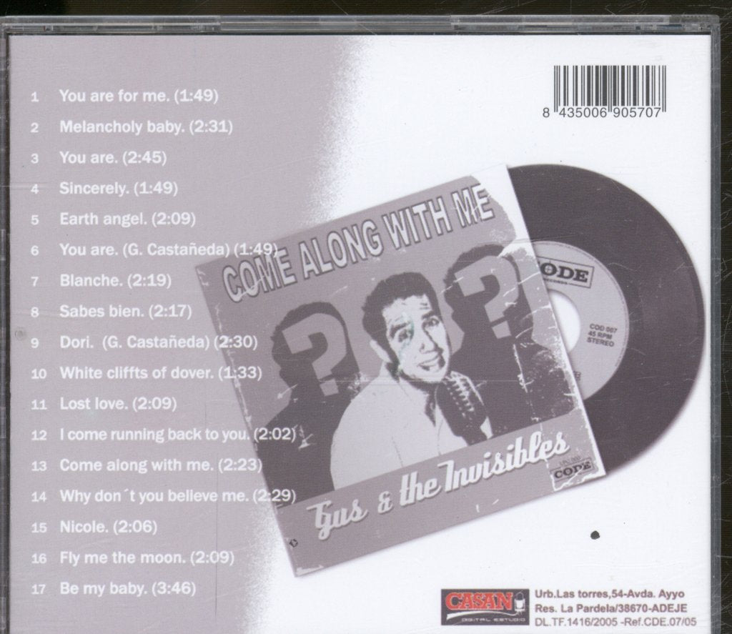 Gus And The Invisibles - ...But Very Audibles - Cdr