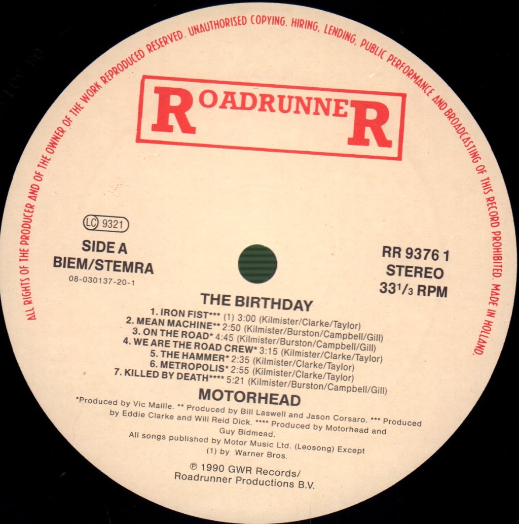Motorhead - Birthday Party - Lp
