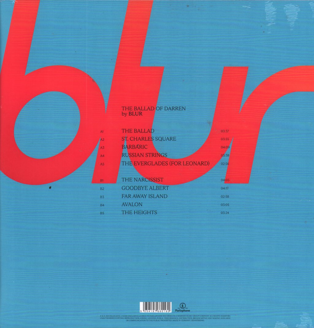 Blur - Ballad of Darren - Lp