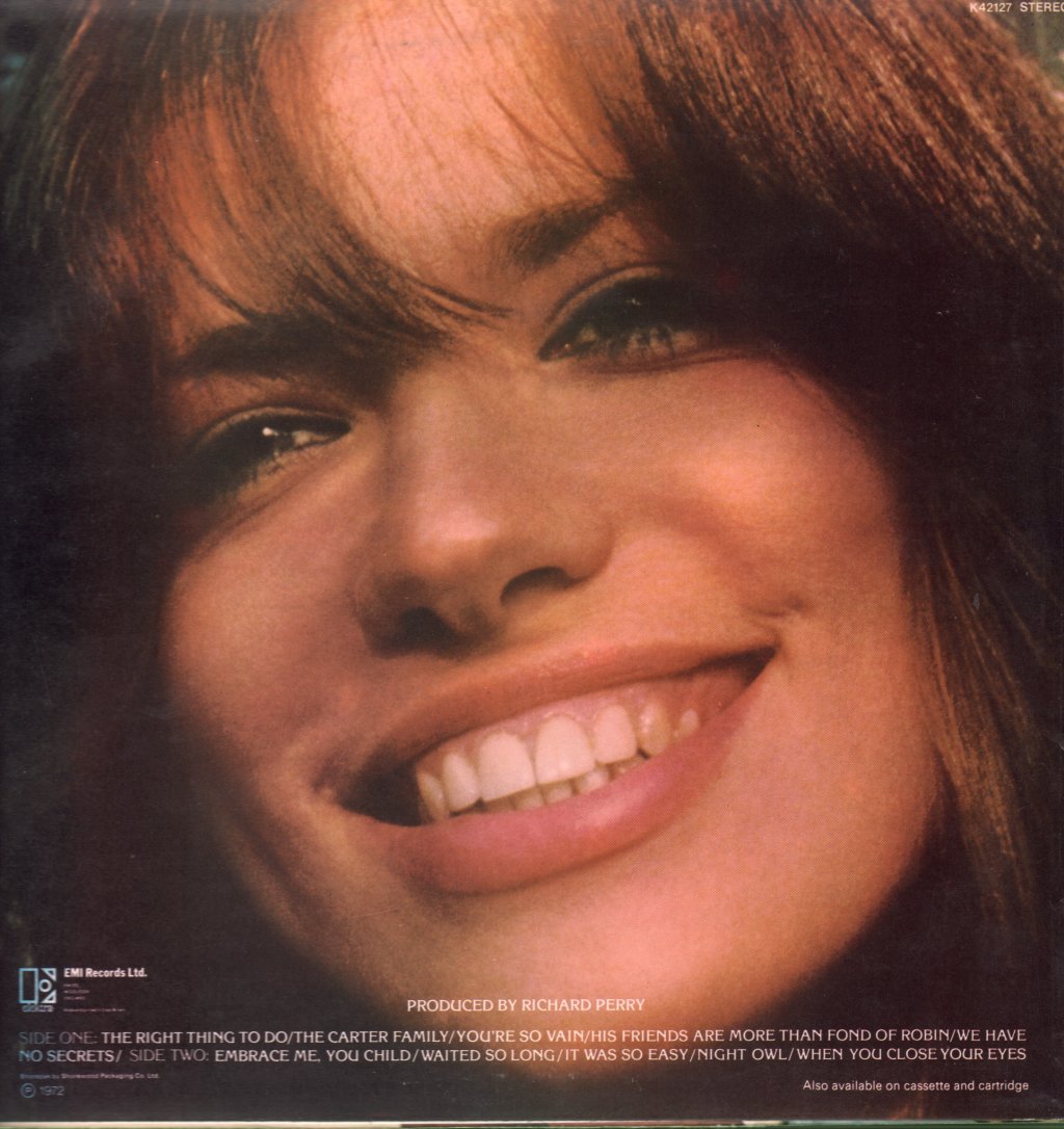 Carly Simon - No Secrets - Lp