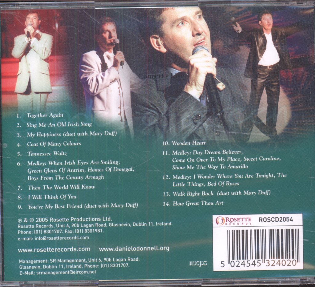 Daniel O'donnell - Highlights From Shades Of Green Concert - Live - Cd