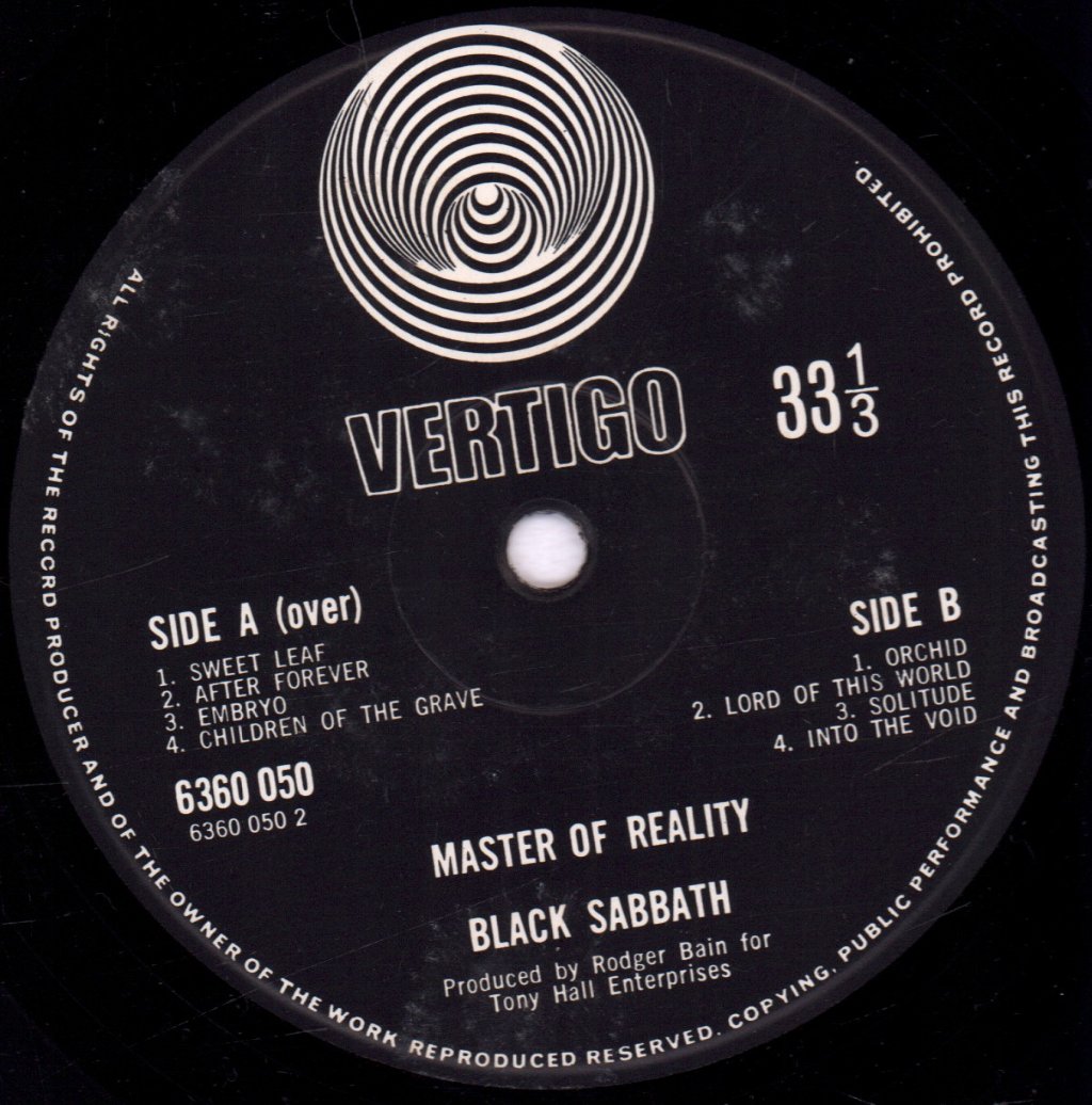 Black Sabbath - Master Of Reality - Lp