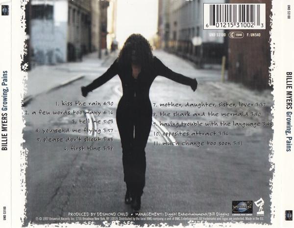 Billie Myers - Growing, Pains - Cd