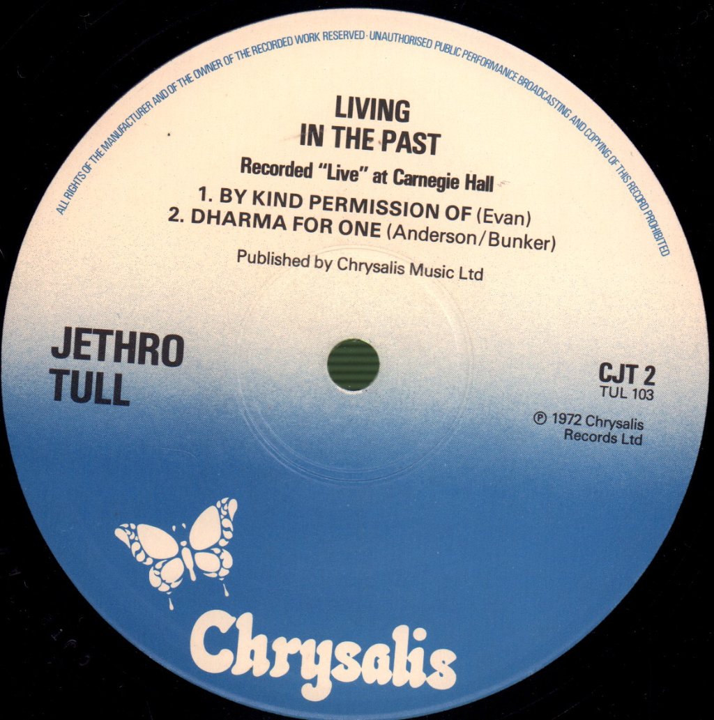 Jethro Tull - Living In The Past - Double Lp