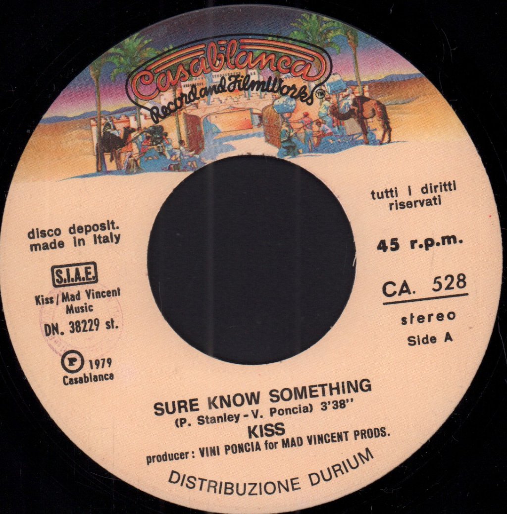 Kiss - Sure Know Something - 7 Inch