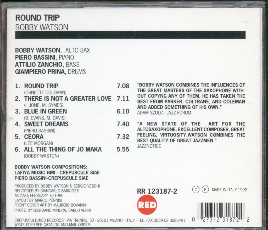 Bobby Watson - Round Trip - Cd