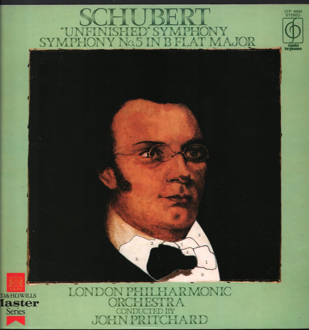 John Pritchard / London Philharmonic Orchestra - Schubert - "Unfinished" Symphony / Symphony No. 5 In B Flat Major - Lp