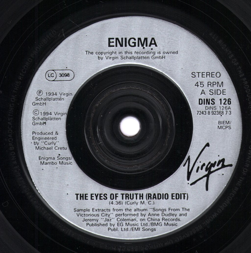 Enigma (90'S Group) - Eyes Of Truth - 7 Inch