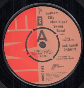 Jack Parnell Orchestra - Gotham City Municipal Swing Band - 7 Inch