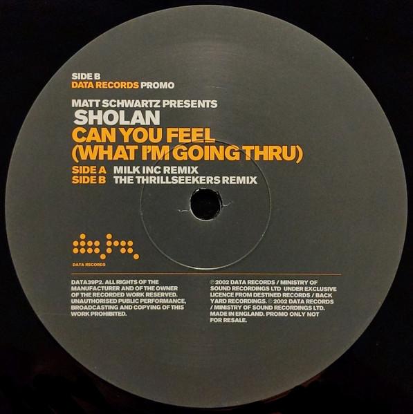 Matt Schwartz Presents Sholan - Can You Feel (What I'm Going Thru) - 12 Inch