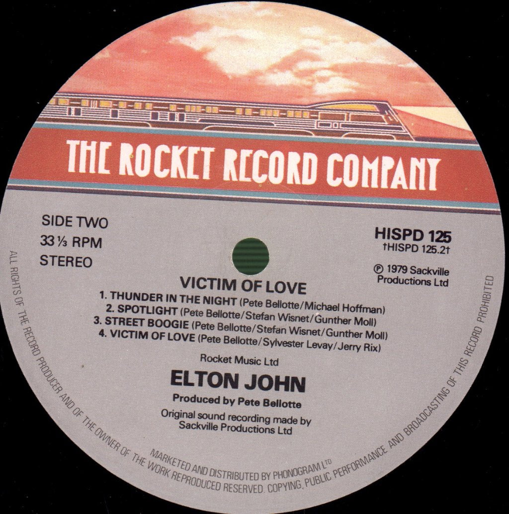 Elton John - Victim Of Love - Lp