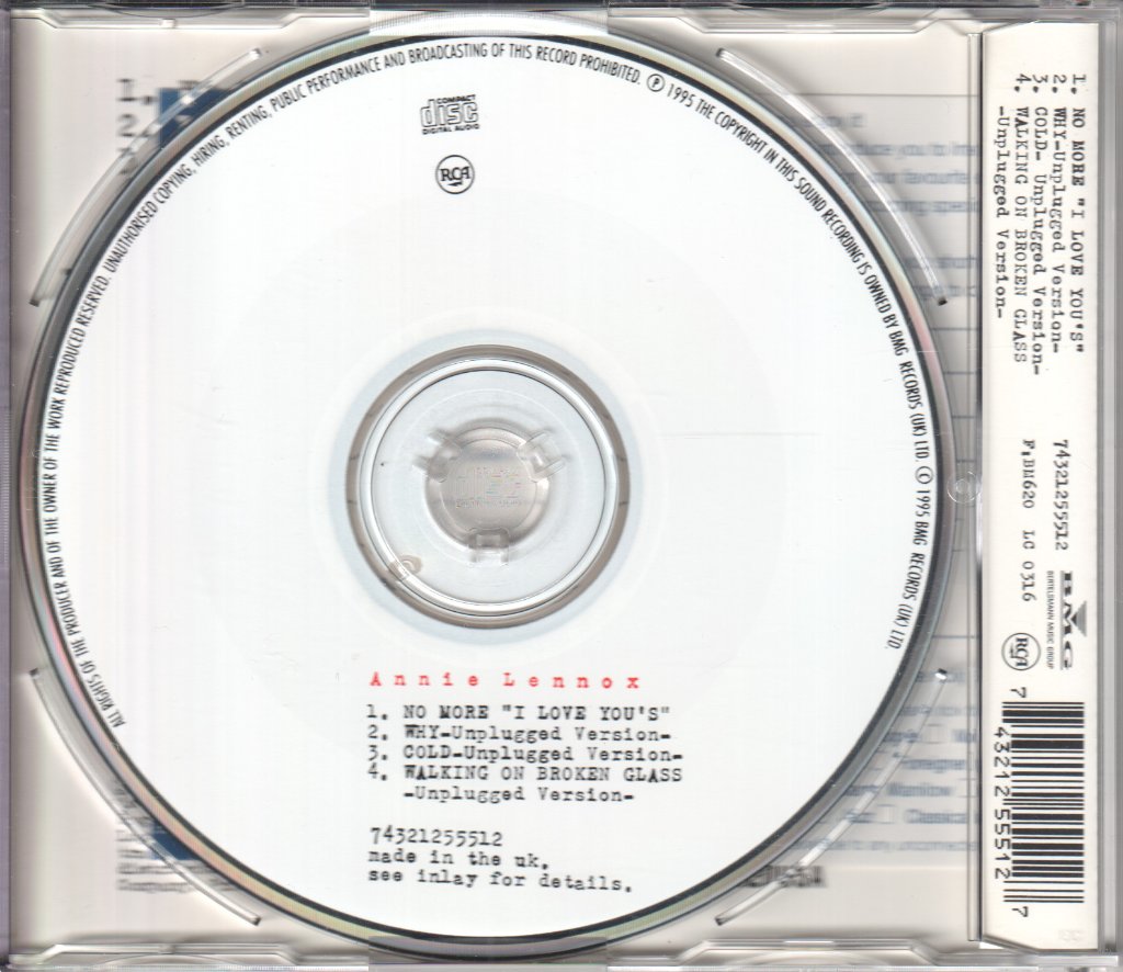Annie Lennox - No More I Love You's - Cd