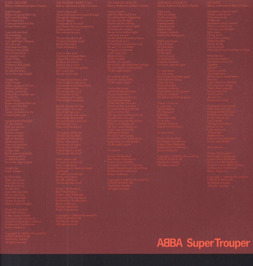 ABBA - Super Trouper - Lp