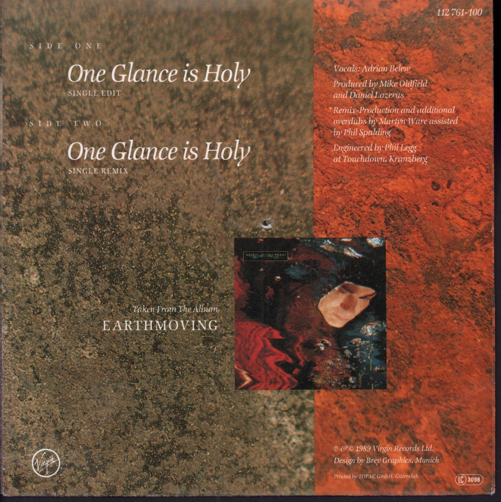 Mike Oldfield With Adrian Belew - One Glance Is Holy - 7 Inch